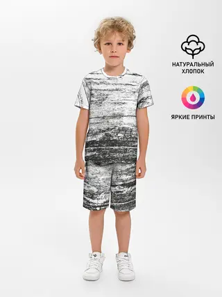 Детская пижама с шортами / Деревянный