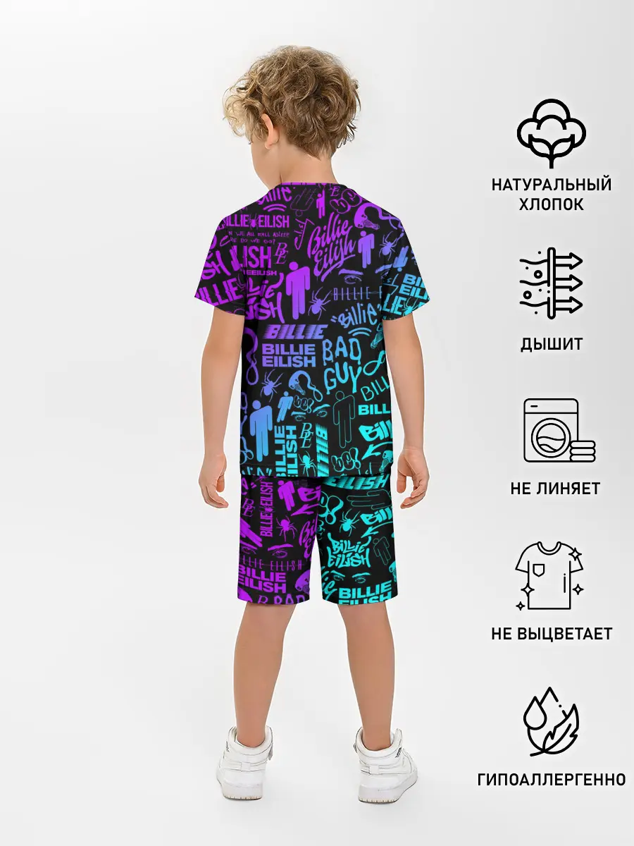 Детская пижама с шортами / BILLIE EILISH | БИЛЛИ АЙЛИШ