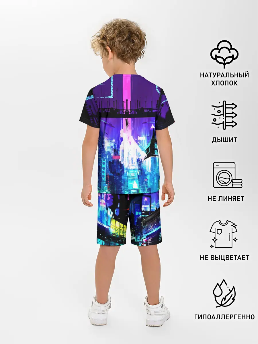 Детская пижама с шортами / CYBERPUNK