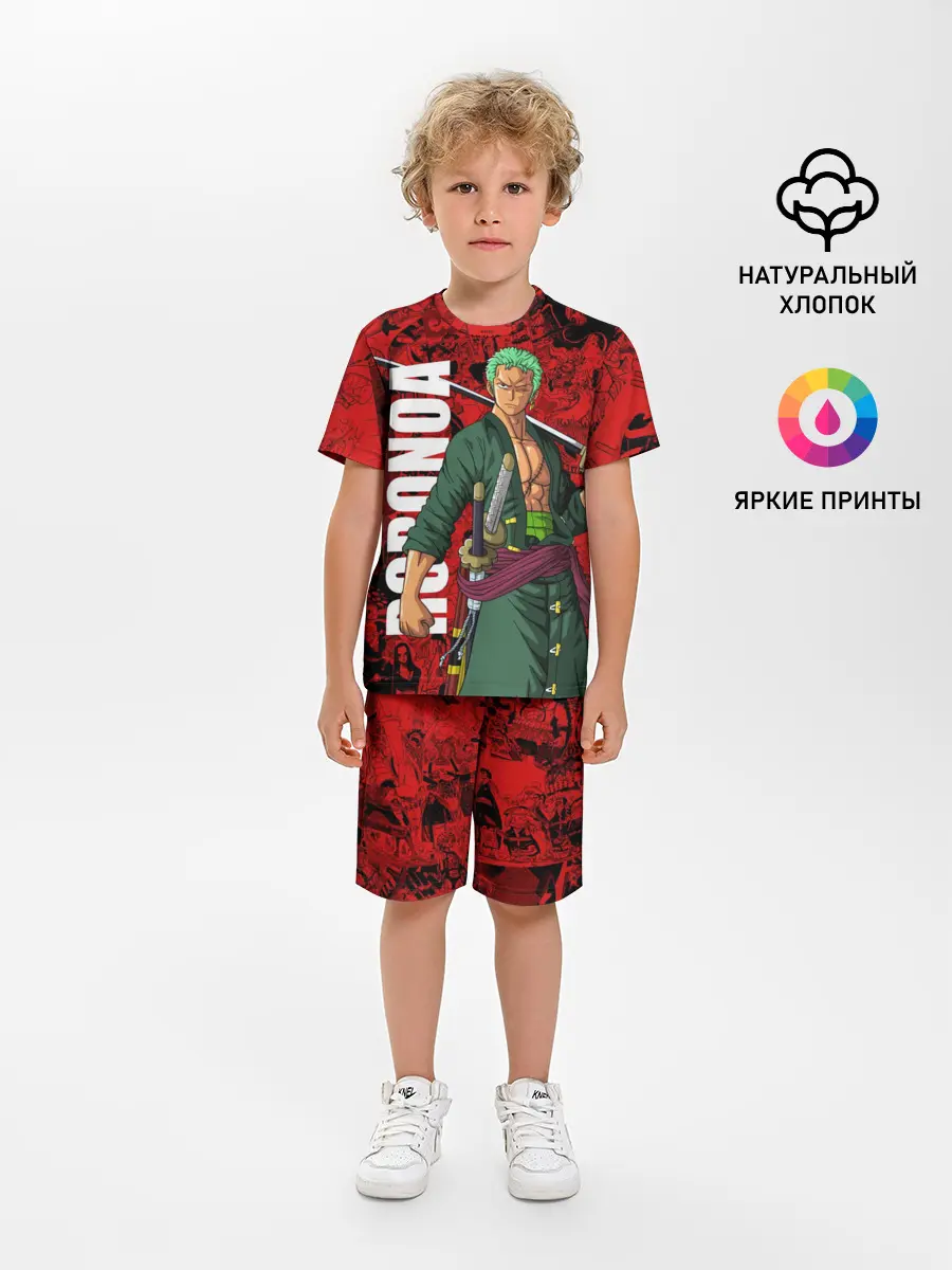 Детская пижама с шортами / Ророноа Зоро, One Piece