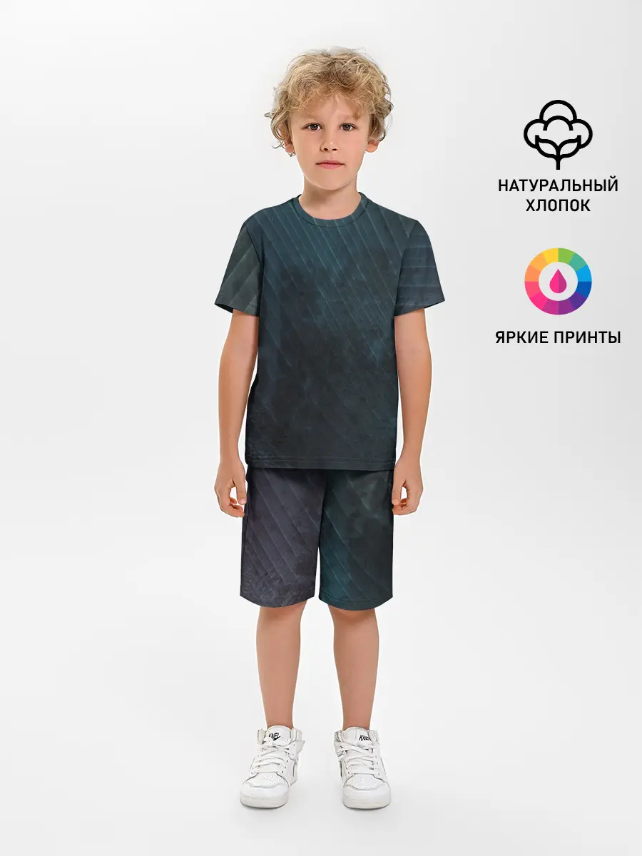 Детская пижама с шортами / Dark Texture