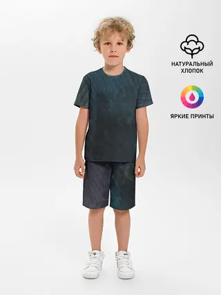 Детская пижама с шортами / Dark Texture