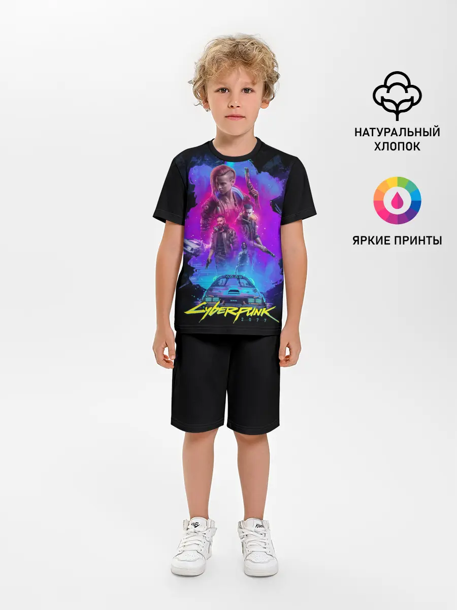 Детская пижама с шортами / Cyberpunk 2077