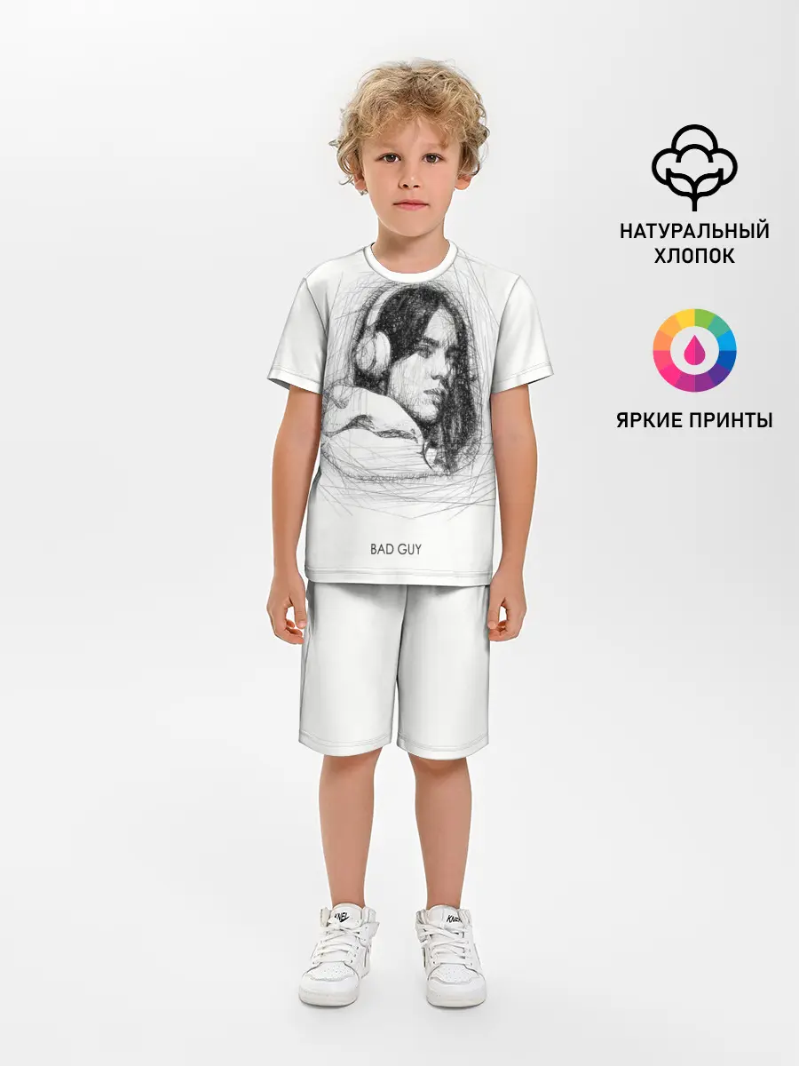 Детская пижама с шортами / Billie Eilish