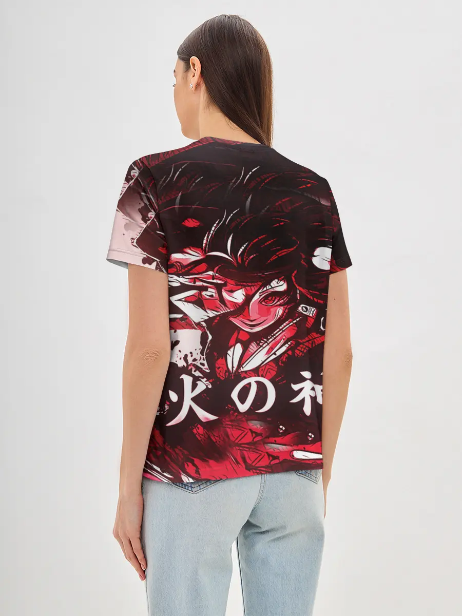 Женская базовая футболка / КЛИНОК РАССЕКАЮЩИЙ ДЕМОНОВ