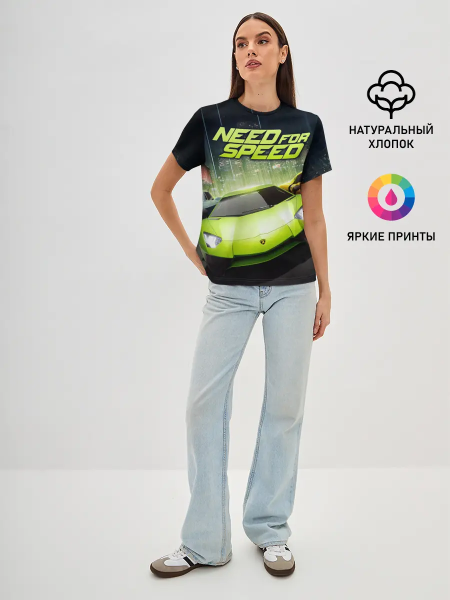 Женская базовая футболка / Need for Speed