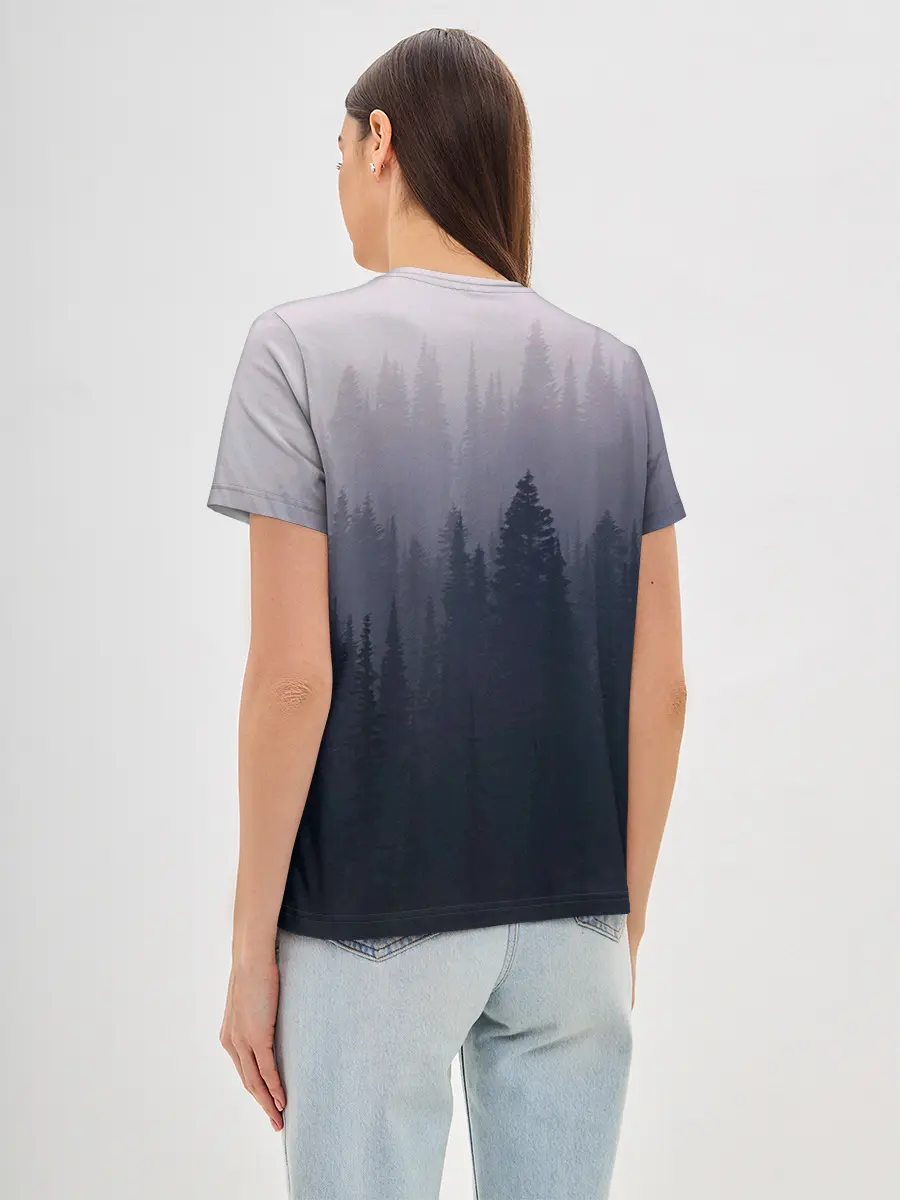 Женская базовая футболка / Лесок