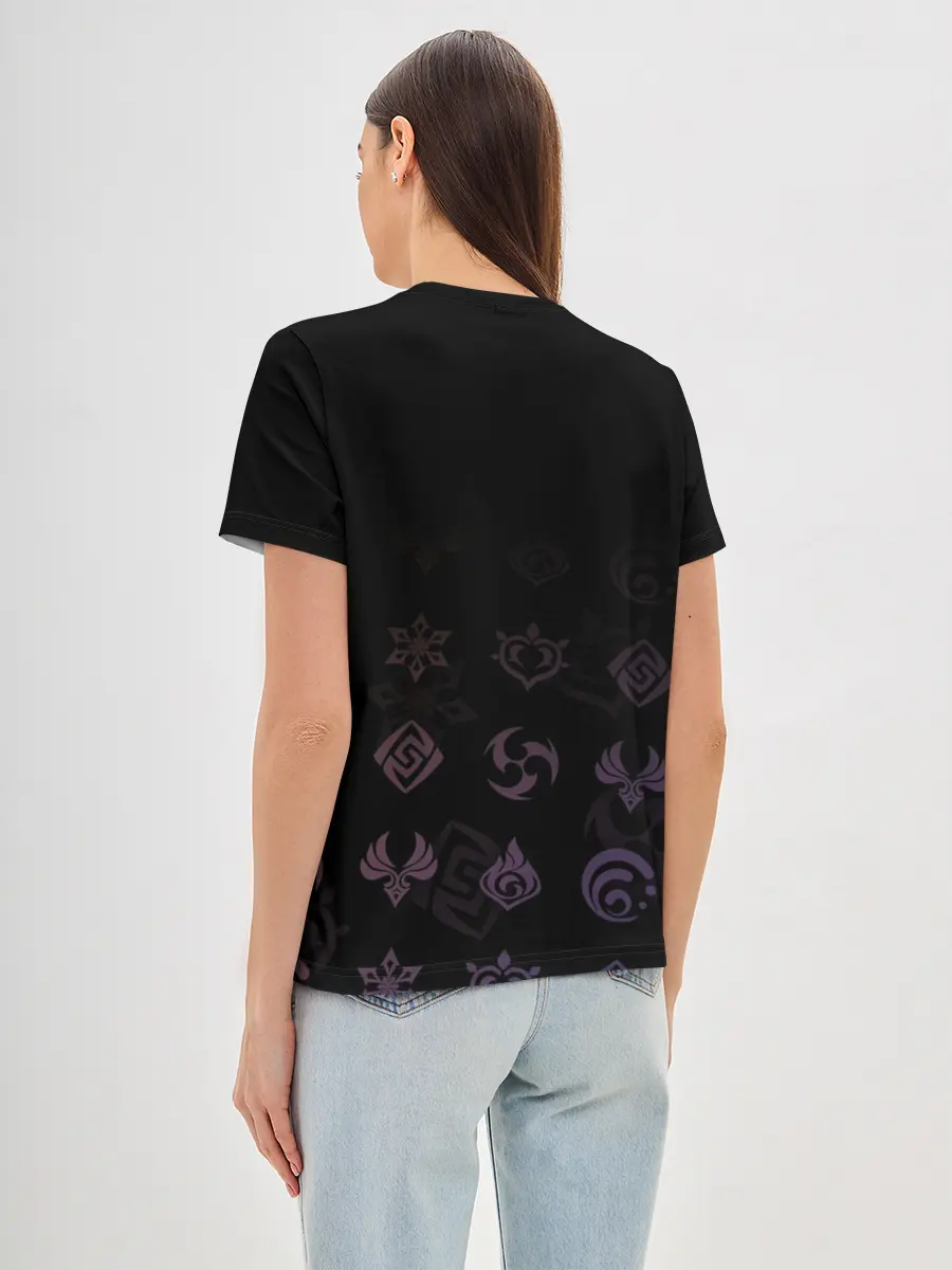 Женская базовая футболка / Чжун Ли, Genshin Impact