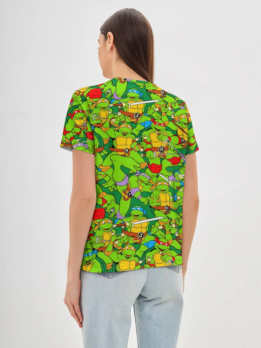 Женская базовая футболка / Черепашки - ниндзя