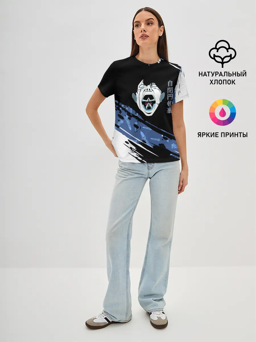 Женская базовая футболка / Махито Магическая битва