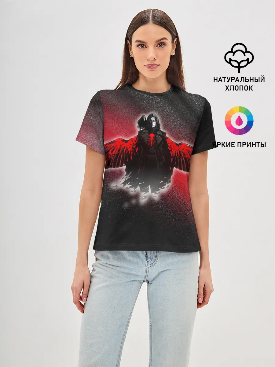 Женская базовая футболка / Ворон