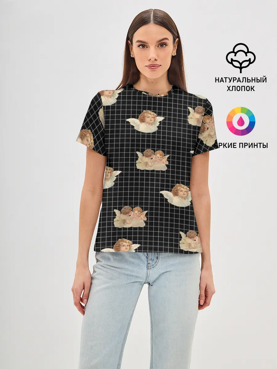 Женская базовая футболка / Ангел