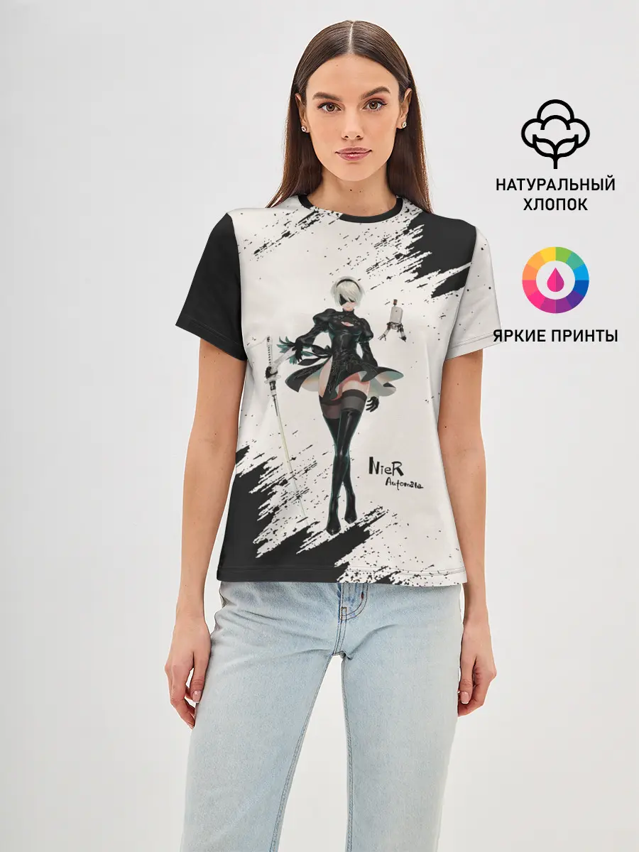 Женская базовая футболка / Ниэр | Nier Automata