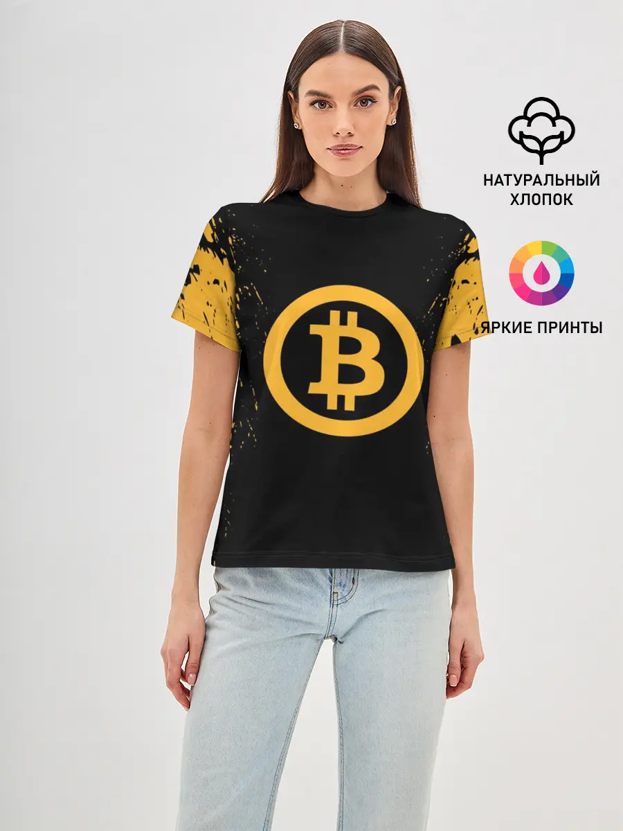 Женская базовая футболка / БИТКОИН | BITCOIN