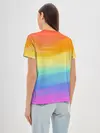 Женская базовая футболка / РАДУЖНЫЕ ВОЛНЫ | RAINBOW WAVES