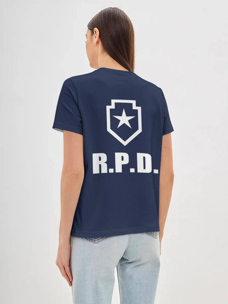 Женская базовая футболка / R.P.D. LEON S.KENNEDY