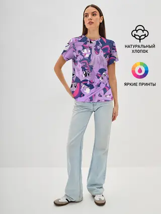 Женская базовая футболка / PATTERN PONY