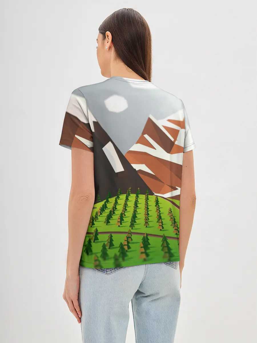 Женская базовая футболка / Горы