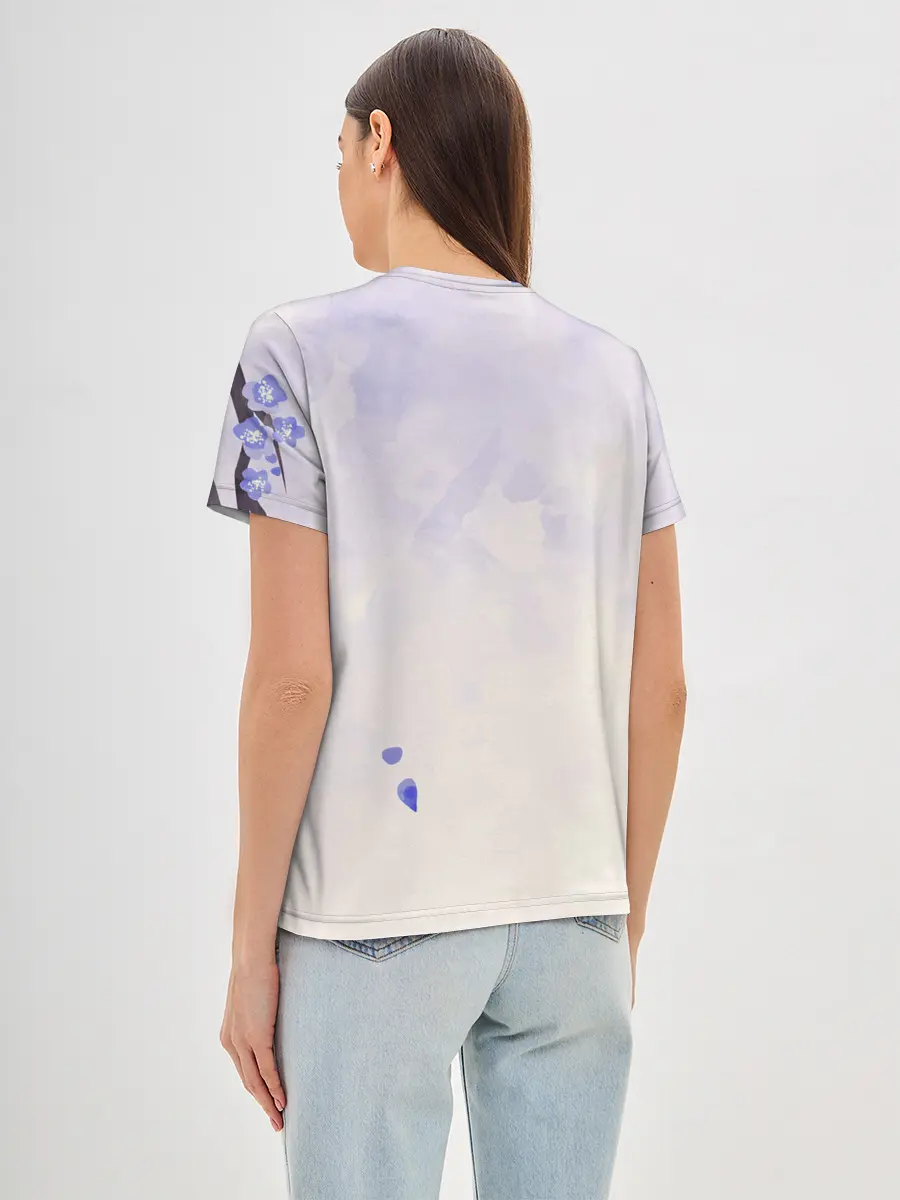 Женская базовая футболка / Годжо Сатору Магическая битва