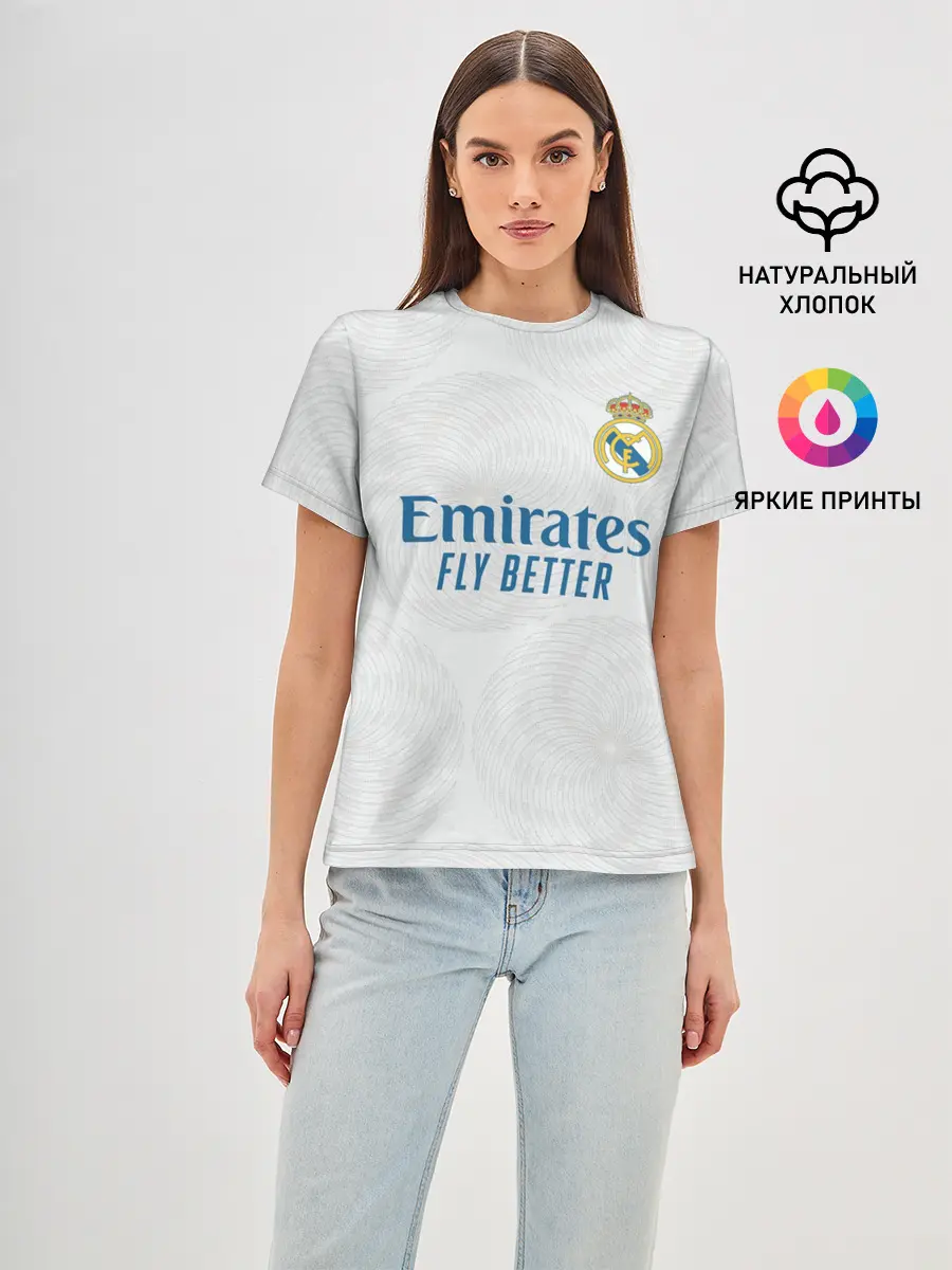Женская базовая футболка / Бензема Реал Мадрид 2021/2022