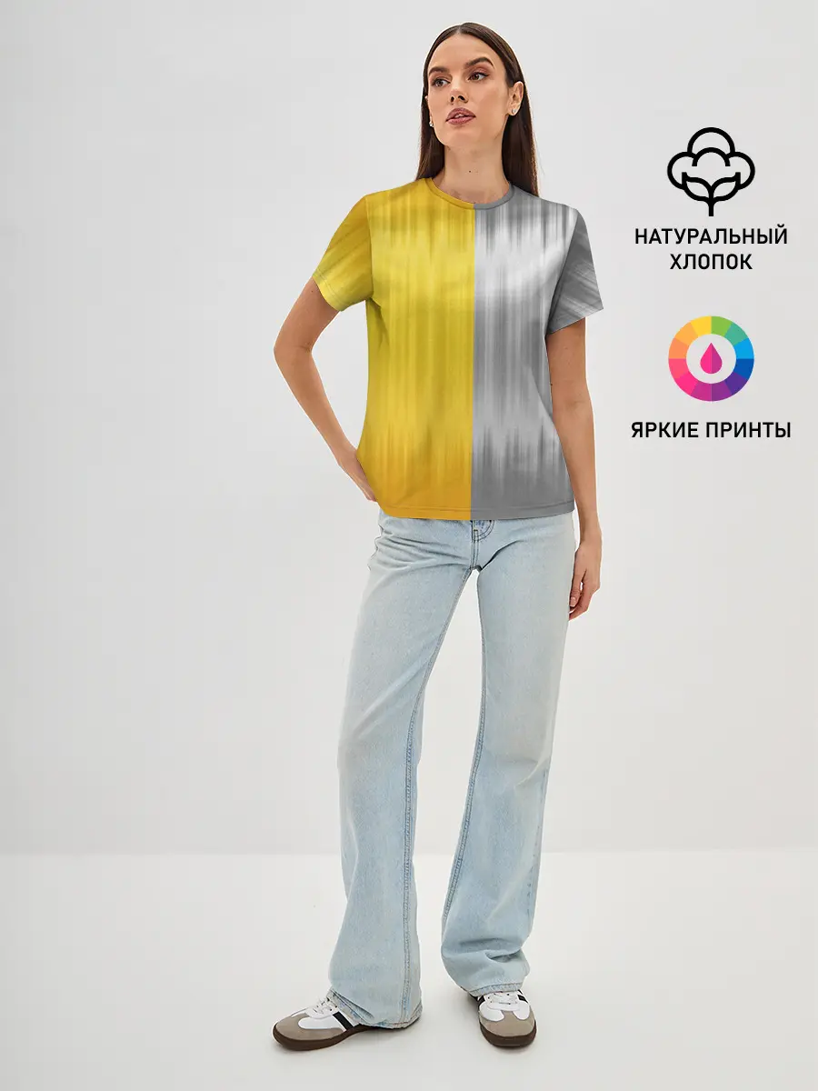 Женская базовая футболка / Gold and Silver