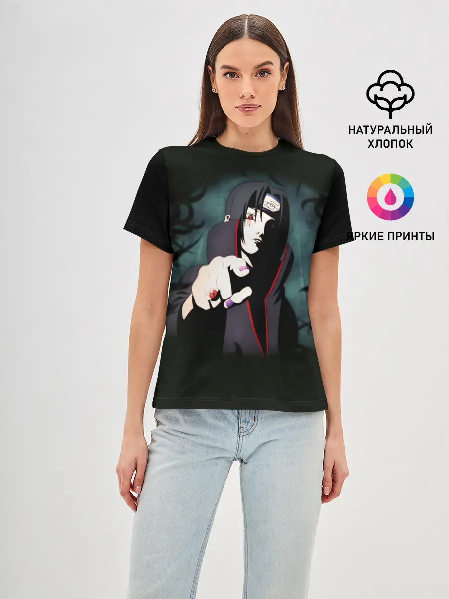 Женская базовая футболка / Итачи Аниме | Anime Itachi