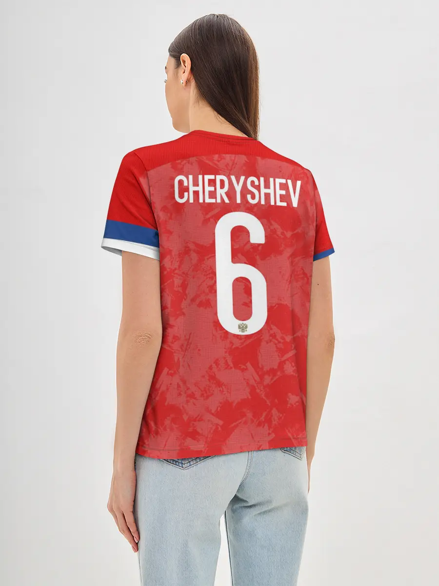 Женская базовая футболка / Cheryshev home EURO 2020