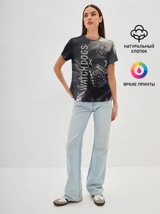 Женская базовая футболка / WATCH DOGS