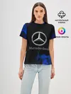 Женская базовая футболка / mercedes