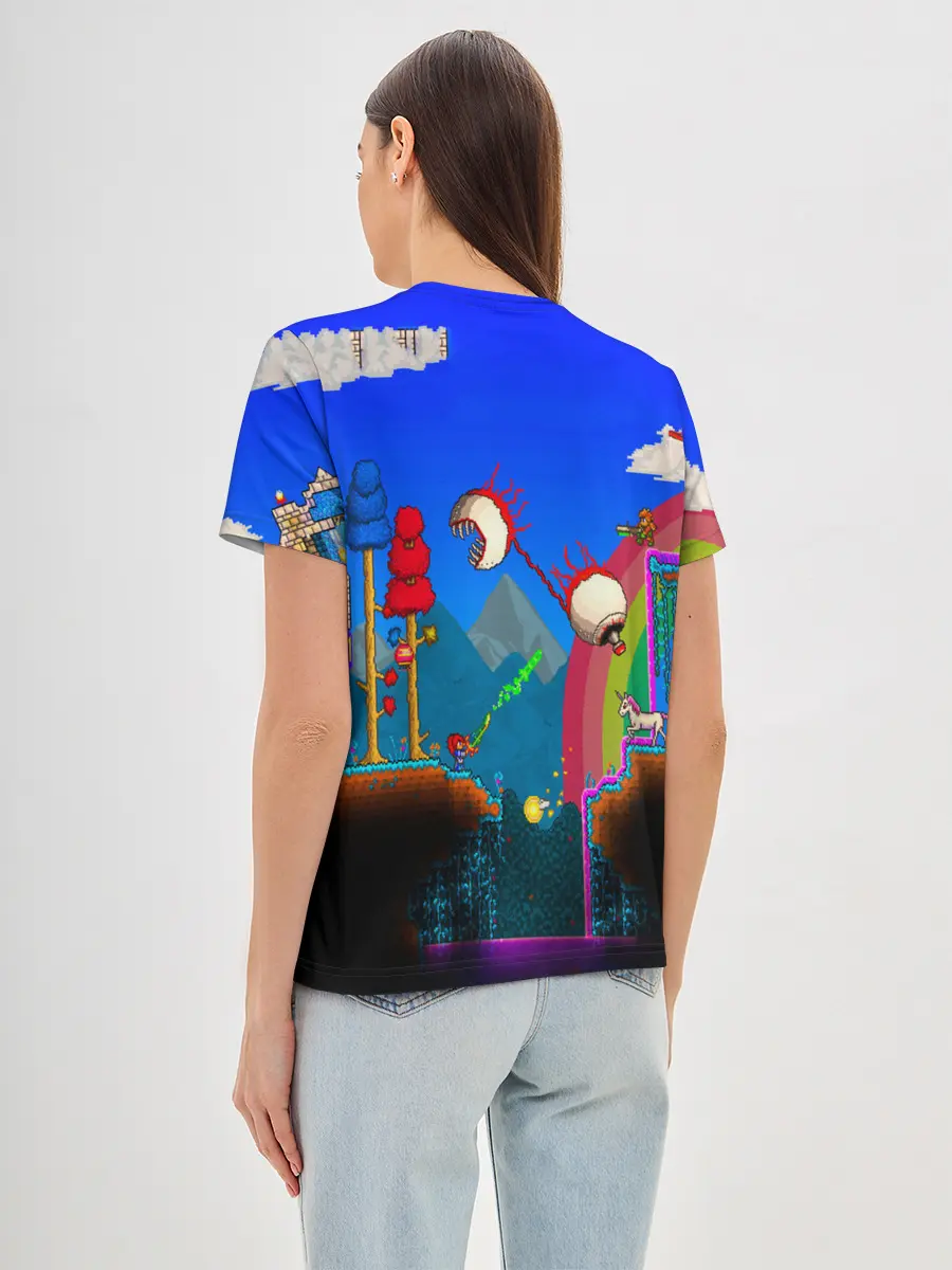 Женская базовая футболка / TERRARIA GAME