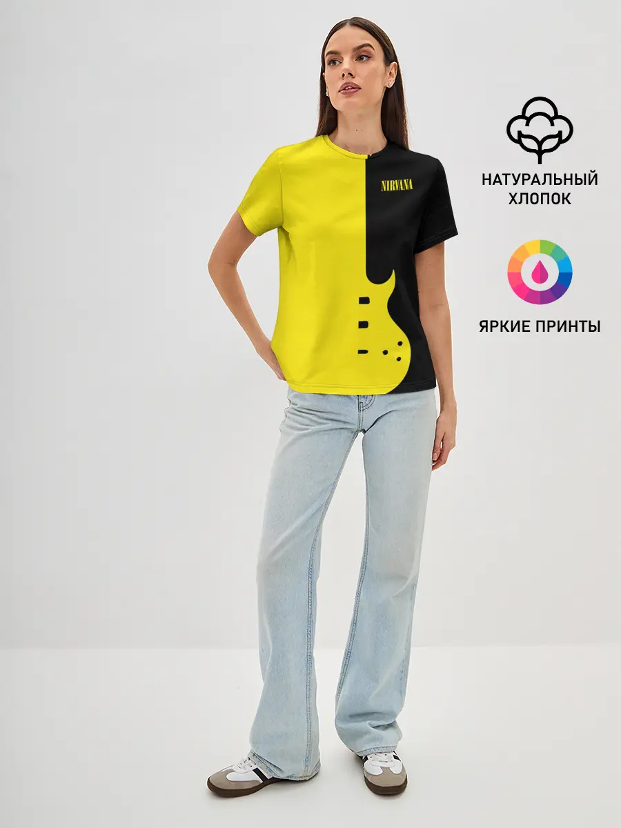 Женская базовая футболка / Nirvana