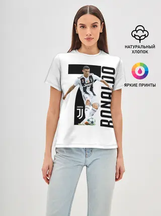 Женская базовая футболка / Ronaldo the best