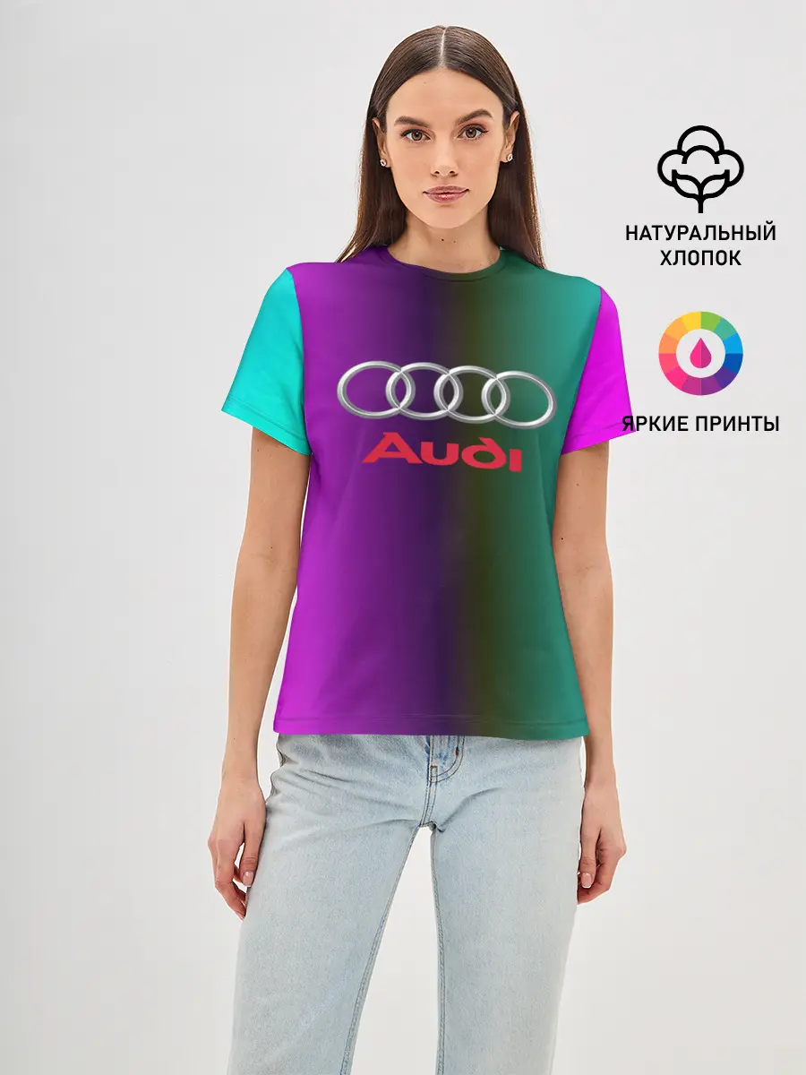 Женская базовая футболка / audi