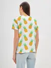 Женская базовая футболка / Ананасы.