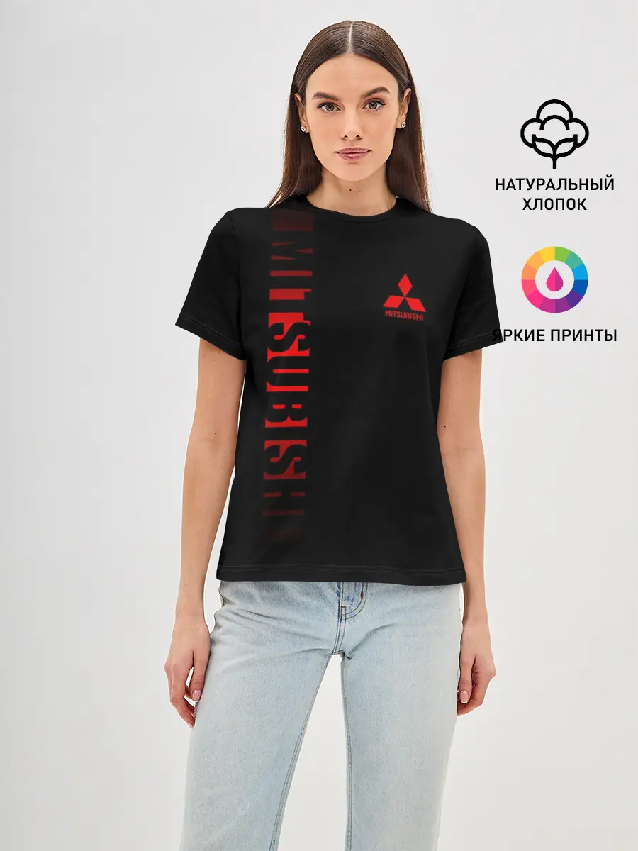 Женская базовая футболка / MITSUBISHI SPORT