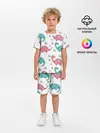 Детская пижама с шортами / Милые динозаврики