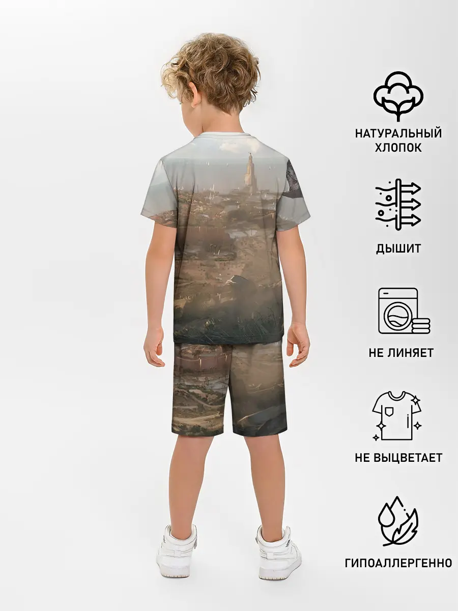 Детская пижама с шортами / Байек на коне