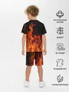Детская пижама с шортами / Огонь