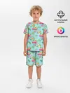 Детская пижама с шортами / Путешествие хиппи