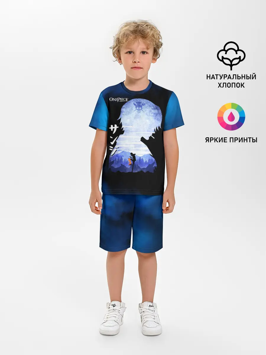 Детская пижама с шортами / Винсмок Санджи | One Piece