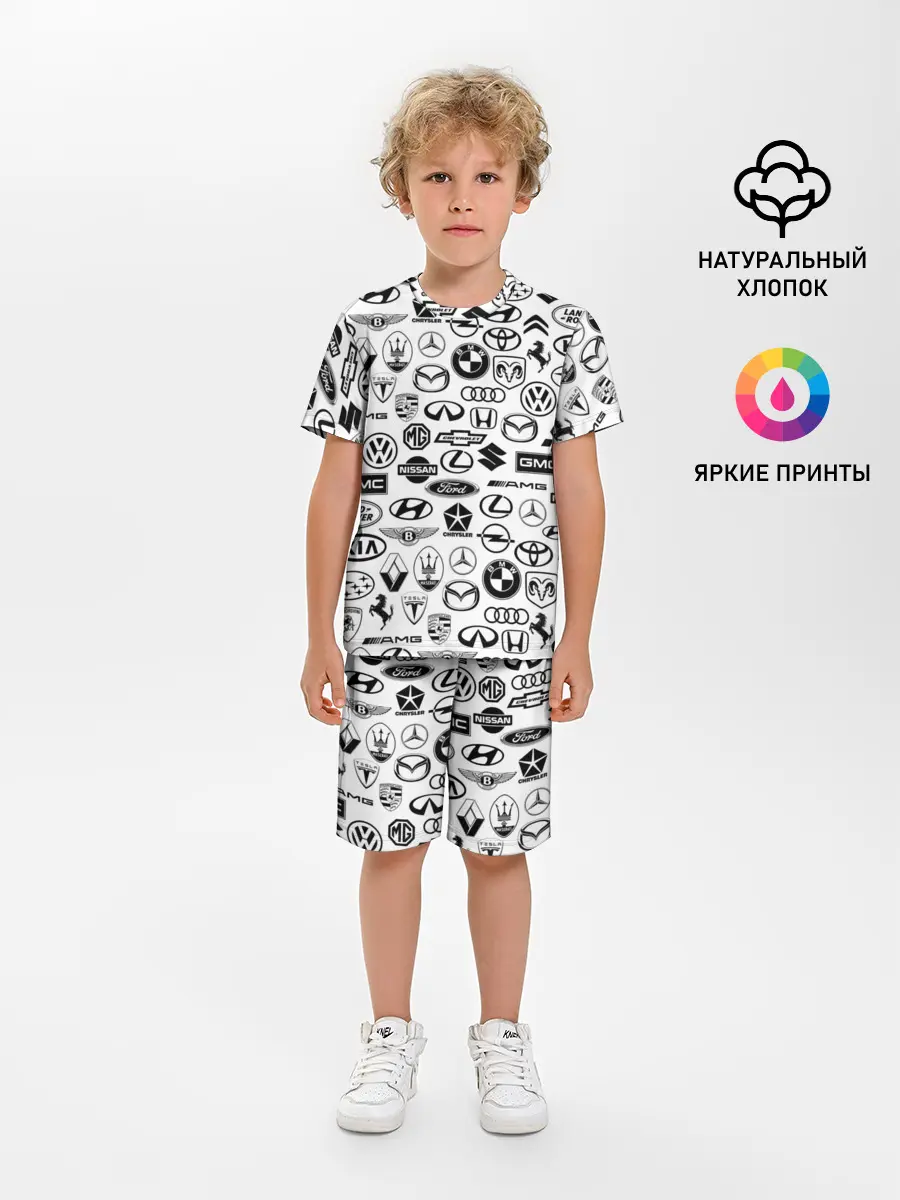 Детская пижама с шортами / ЛОГОТИПЫ АВТО