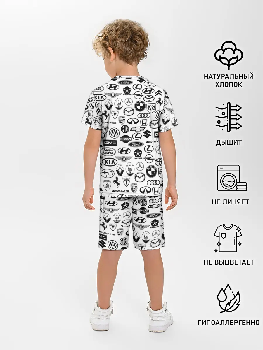 Детская пижама с шортами / ЛОГОТИПЫ АВТО