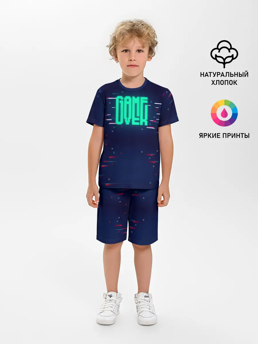 Детская пижама с шортами / Game Over