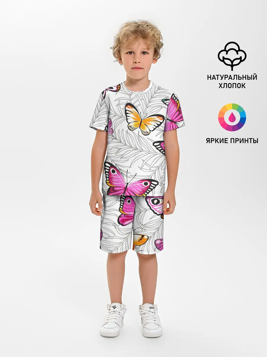 Детская пижама с шортами / Яркий рой