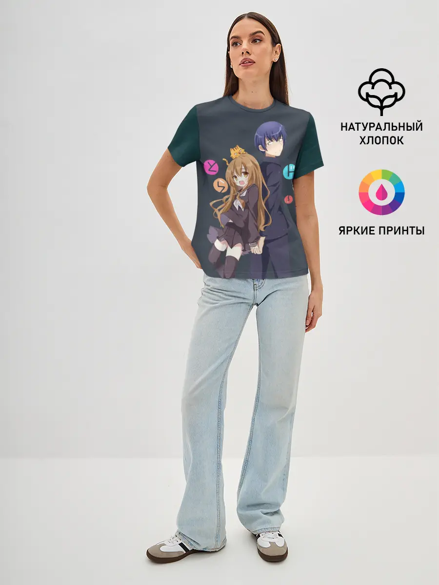 Женская базовая футболка / Toradora