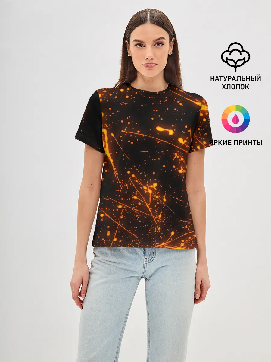 Женская базовая футболка / FLAME | ПЛАМЯ