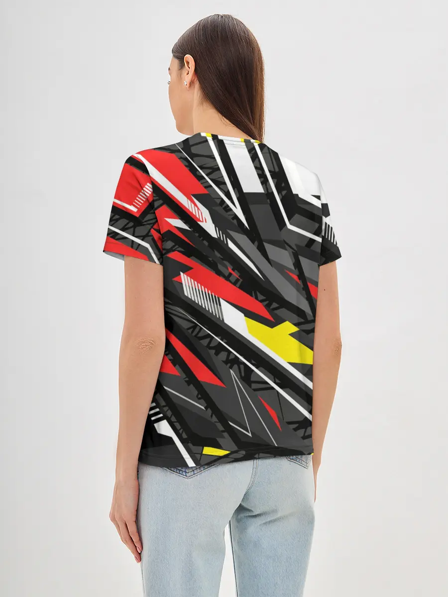 Женская базовая футболка / Фон. Абстракция.