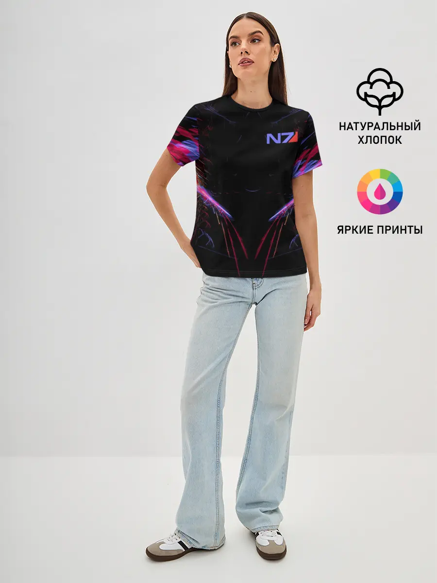 Женская базовая футболка / N7 | Neon Style