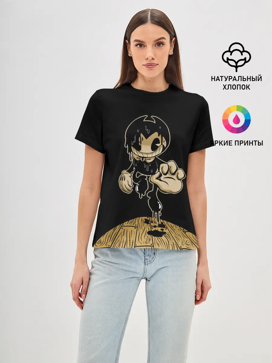 Женская базовая футболка / Bendy and the ink machine