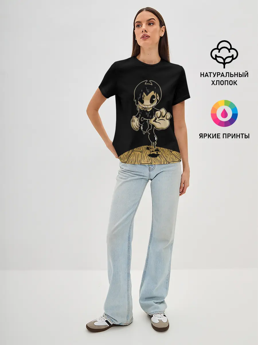Женская базовая футболка / Bendy and the ink machine